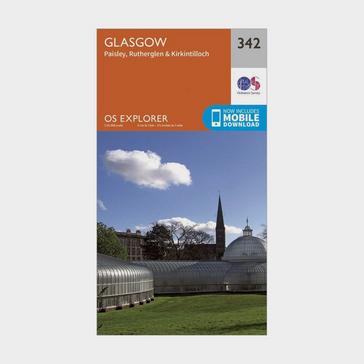 N/A Ordnance Survey Explorer 342 Glasgow Map With Digital Version