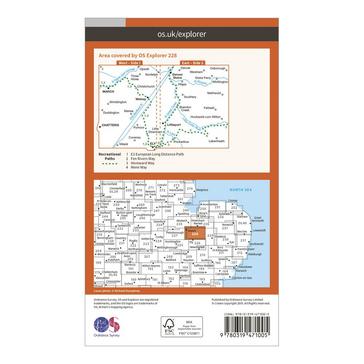 N/A Ordnance Survey Explorer Active 228 March & Ely Map With Digital Version