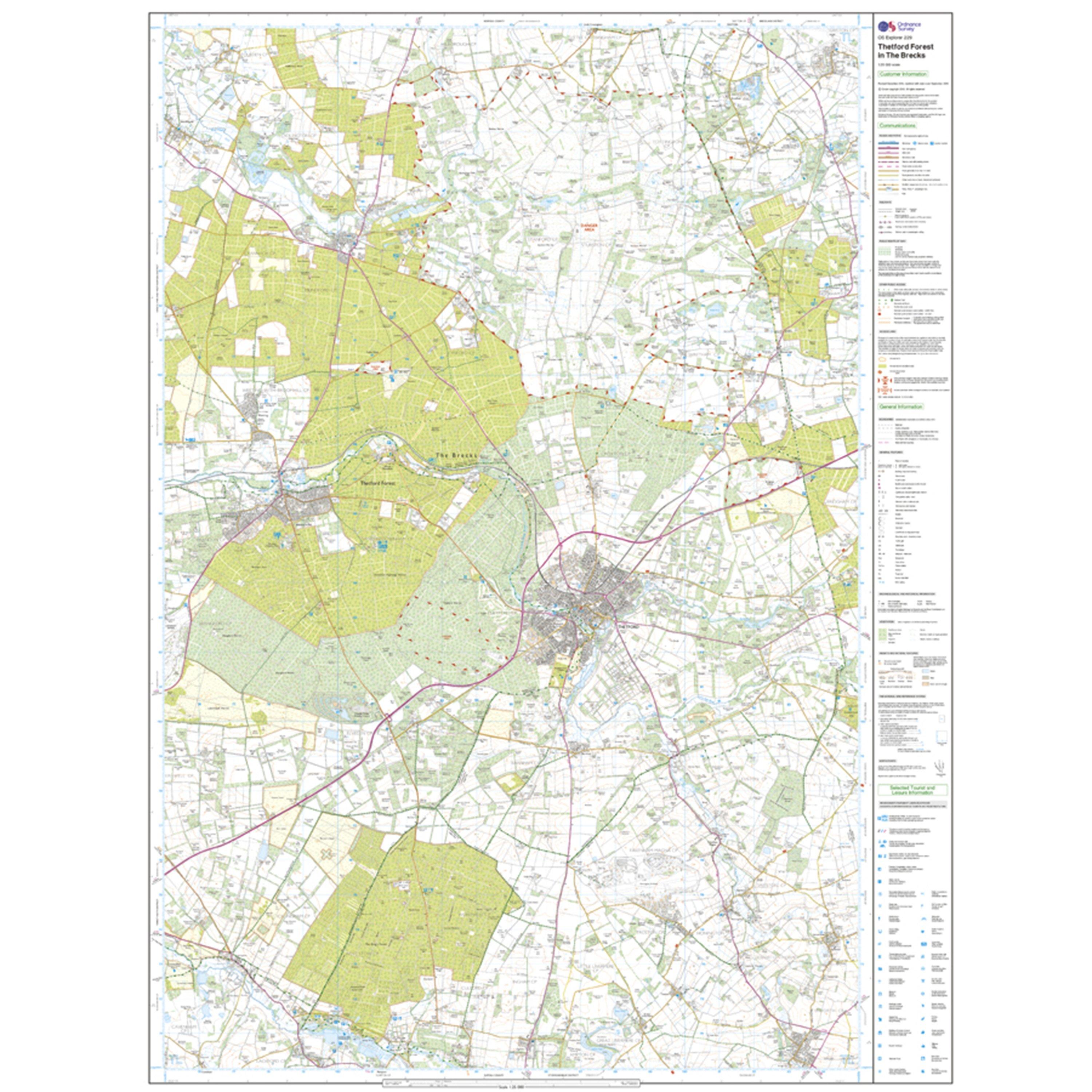 thetford forest bike map