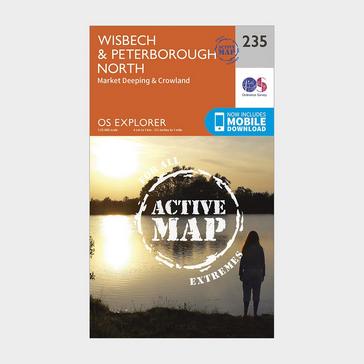 N/A Ordnance Survey Explorer Active 235 Wisbech & Peterborough North Map With Digital Version
