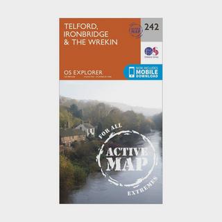 Explorer Active 242 Telford, Ironbridge & The Wrekin Map With Digital Version
