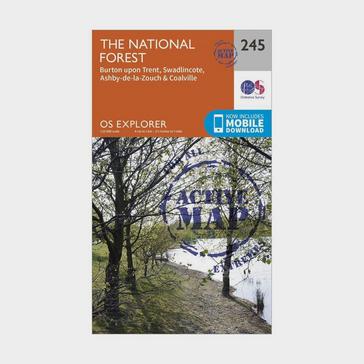 N/A Ordnance Survey Explorer Active 245 The National Forest Map With Digital Version