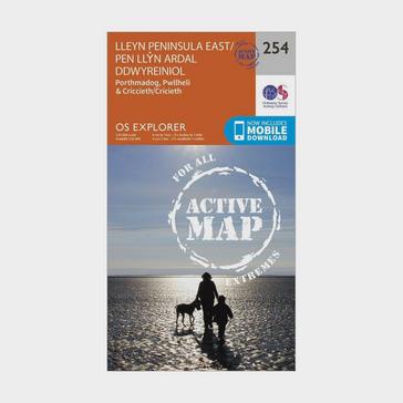 Orange Ordnance Survey Explorer Active 254 Lleyn Peninsula East Map With Digital Version