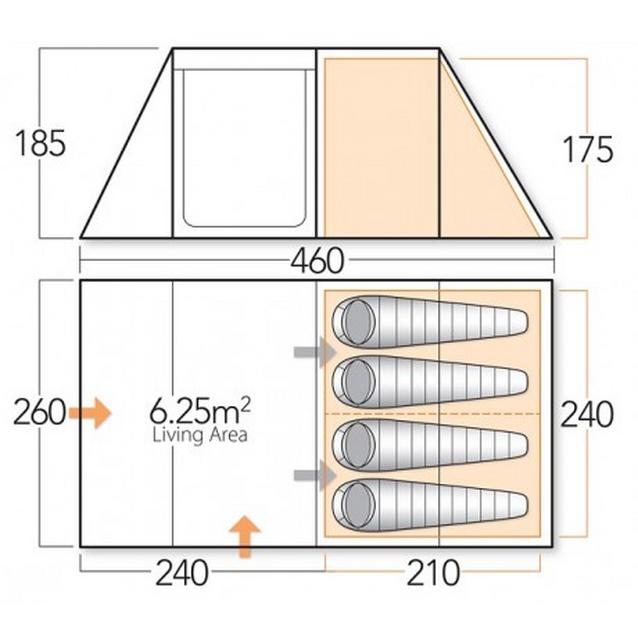 Vango woburn shop 400 tent