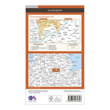 Orange Ordnance Survey Explorer Active 260 Nottingham Map With Digital Version