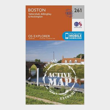 N/A Ordnance Survey Explorer Active 261 Boston Map With Digital Version