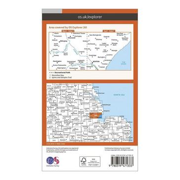 Orange Ordnance Survey Explorer Active 261 Boston Map With Digital Version