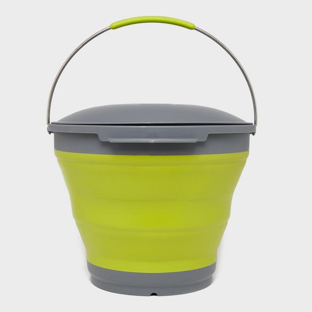 Green Outwell Collapsible Bucket and Lid image 1