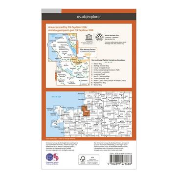 Orange Ordnance Survey Explorer Active 266 Wirral & Chester Map With Digital Version