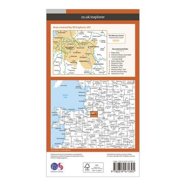 N/A Ordnance Survey Explorer Active 267 Northwich & Delamere Forest Map With Digital Version