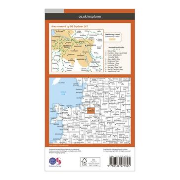 Orange Ordnance Survey Explorer Active 267 Northwich & Delamere Forest Map With Digital Version