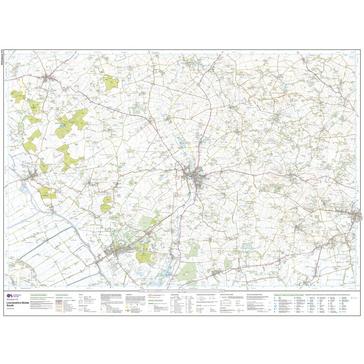 Orange Ordnance Survey Explorer Active 273 Lincolnshire Wolds South Map With Digital Version