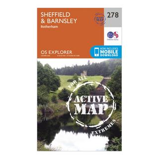 Explorer Active 278 Sheffield & Barnsley Map With Digital Version