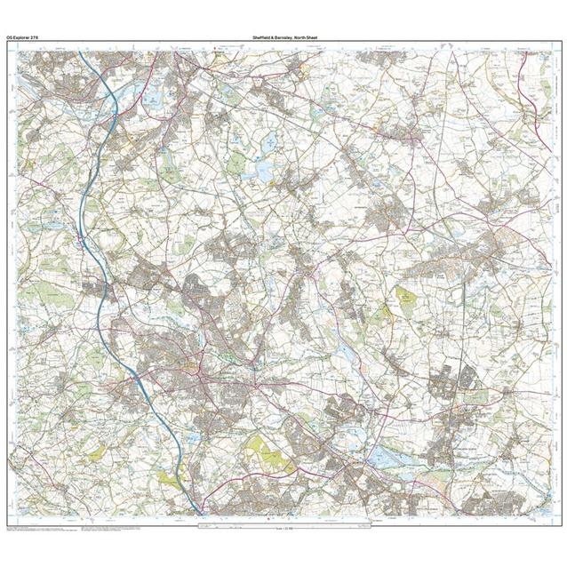 Ordnance Survey Explorer Active 278 Sheffield & Barnsley Map With ...