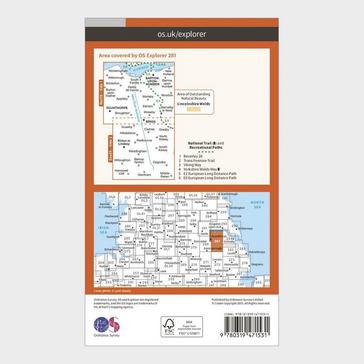 Orange Ordnance Survey Explorer Active 281 Ancholme Valley Map With Digital Version