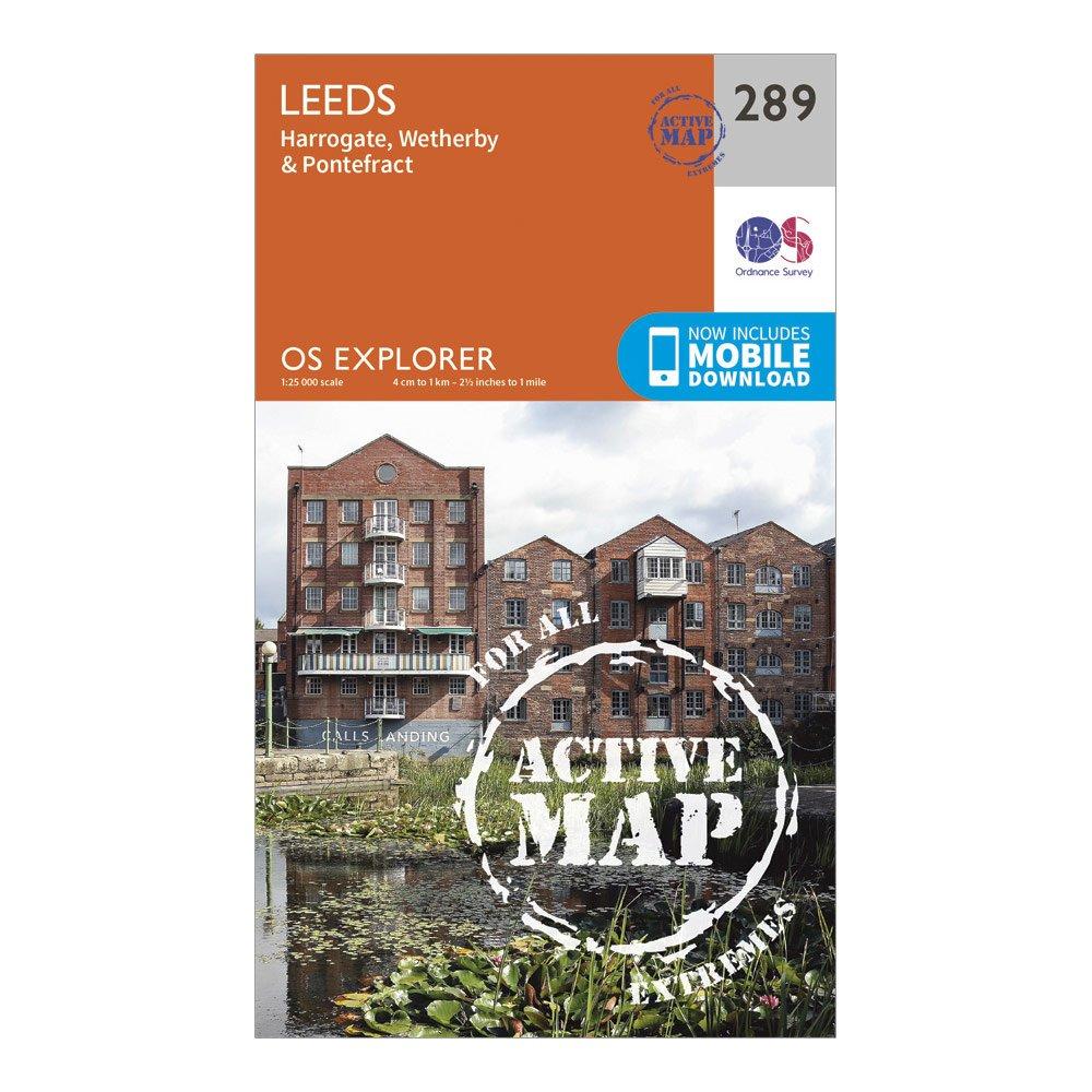 Ordnance Survey Ordnance Survey Explorer Active 289 Leeds Map With Digital Version - Orange, Orange Ordnance Survey Ordnance Survey Explorer Active 289 Leeds Map With Digital Version - Orange, Orange
