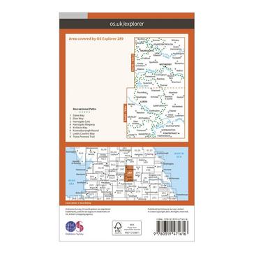 Orange Ordnance Survey Explorer Active 289 Leeds Map With Digital Version