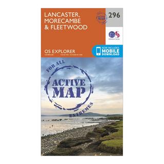 Explorer Active 296 Lancaster, Morecambe & Fleetwood Map With Digital Version