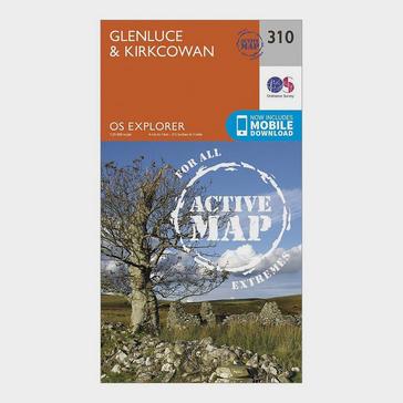 Orange Ordnance Survey Explorer Active 310 Glenluce & Kirkcowan Map With Digital Version