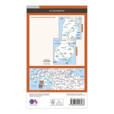N/A Ordnance Survey Explorer 256 Kintyre South Campeltown Map With Digital Version