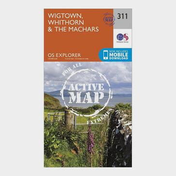 N/A Ordnance Survey Explorer Active 311 Wigtown, Whithorn & The Machars Map With Digital Version