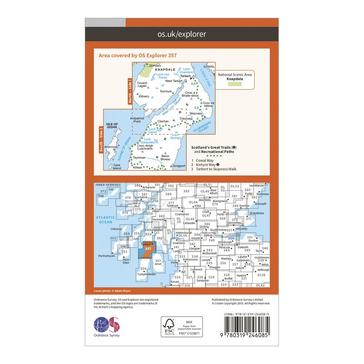 N/A Ordnance Survey Explorer 357 Kintyre North Map With Digital Version