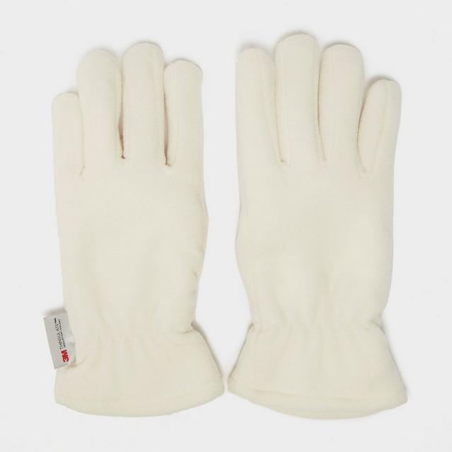 White Peter Storm Thinsulate Double Fleece Gloves image 1