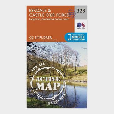 N/A Ordnance Survey Explorer Active 323 Eskdale & Castle O’er Forest Map With Digital Version