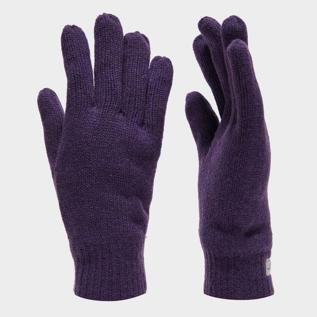 Purple knit hot sale gloves