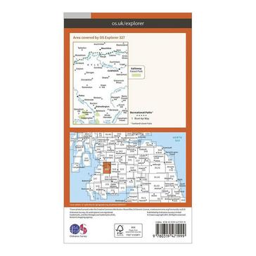 Orange Ordnance Survey Explorer Active 327 Cumnock & Dalmellington Map With Digital Version