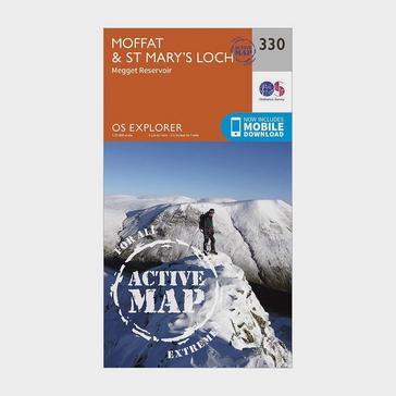Orange Ordnance Survey Explorer Active 330 Moffat & St Mary’s Loch Map With Digital Version