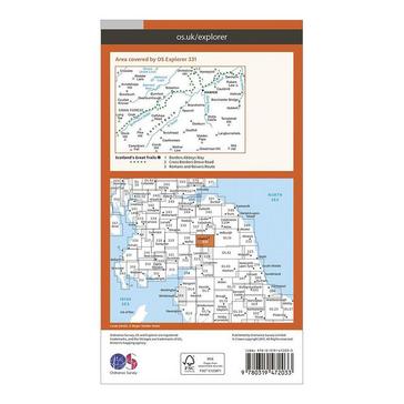 N/A Ordnance Survey Explorer Active 331 Teviotdale South Map With Digital Version