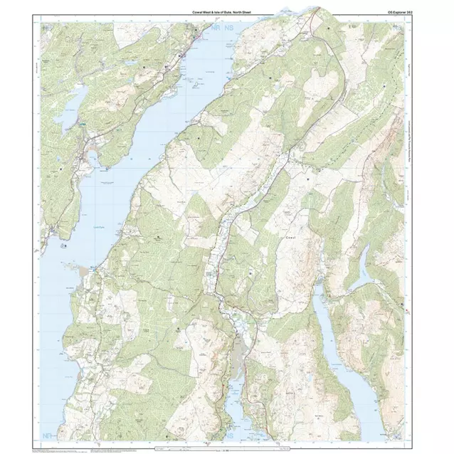 OS Explorer Active Map OS Explorer Map 362 Cowal West and Isle of Bute OS Explorer Paper Map 