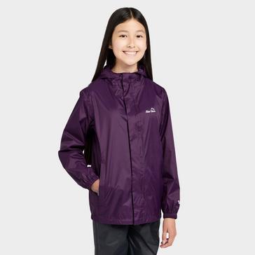 Purple Peter Storm Girls' Packable Waterproof Jacket