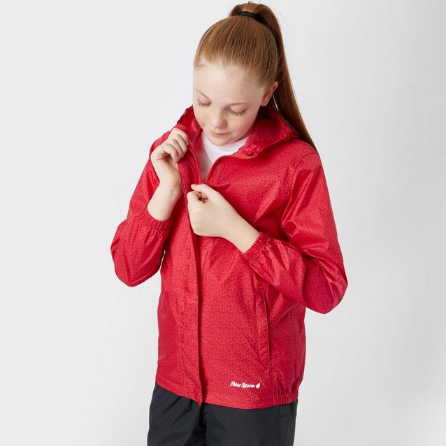 Pink Peter Storm Kid’s Hooded Packable Waterproof Jacket image 1