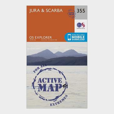 N/A Ordnance Survey Explorer Active 355 Jura & Scarba Map With Digital Version