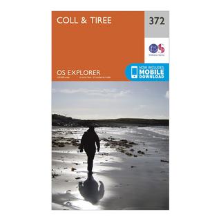 Explorer 372 Coll & Tiree Map With Digital Version