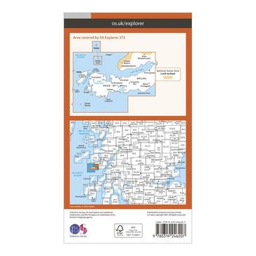 Orange Ordnance Survey Explorer 373 Iona, Staffa & Ross of Mull Map With Digital Version