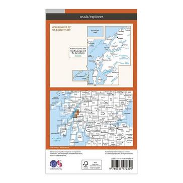 Orange Ordnance Survey Explorer Active 359 Oban, Kerrera & Loch Melfort Map With Digital Version