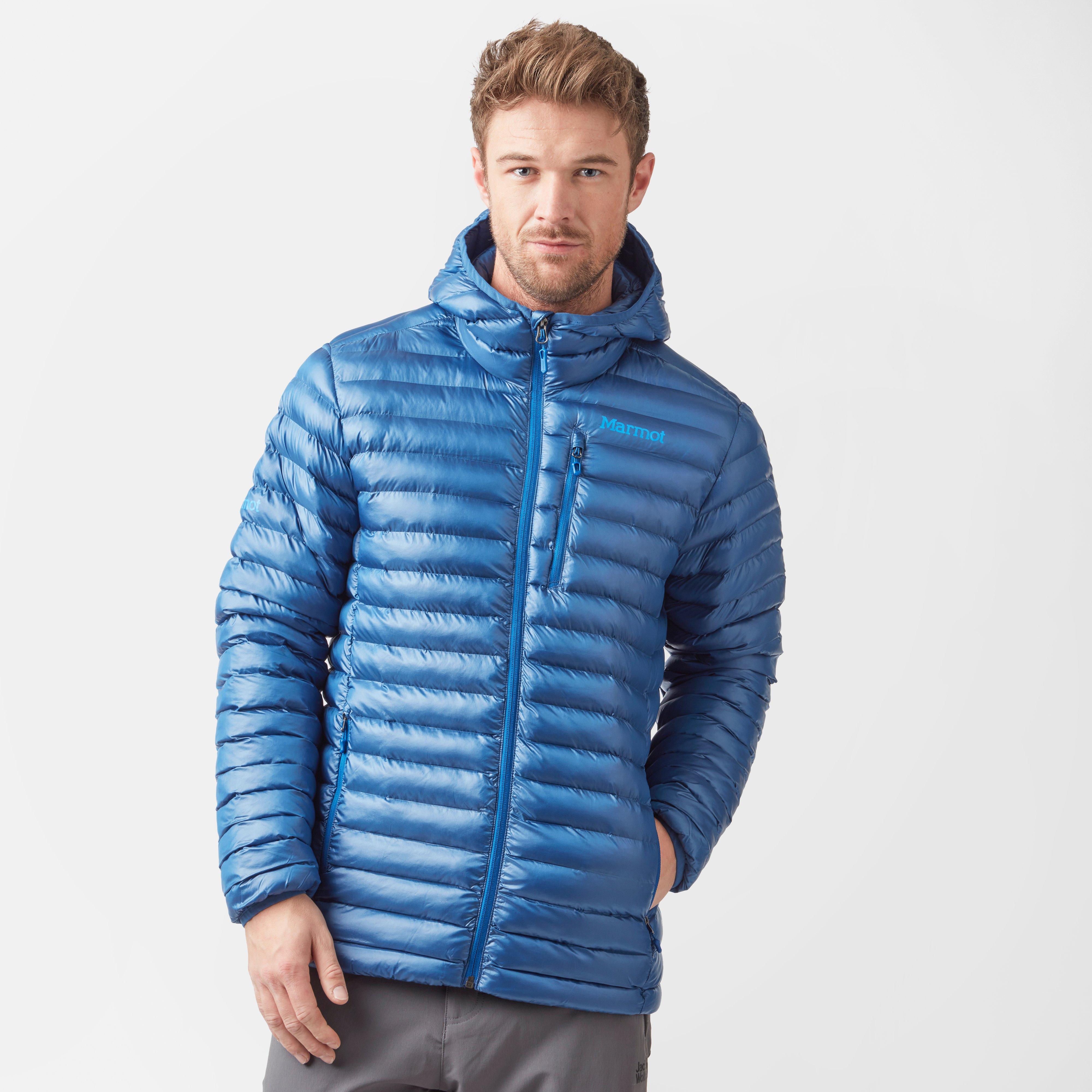 mens marmot featherless hooded jacket