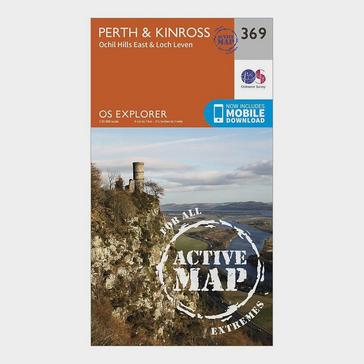 Orange Ordnance Survey Explorer Active 369 Perth & Kinross Map With Digital Version
