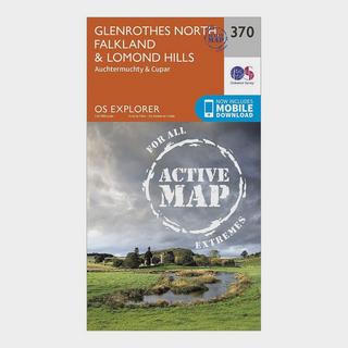 Explorer Active 370 Glenrothes North, Falkland & Lomond Hills Map With Digital Version