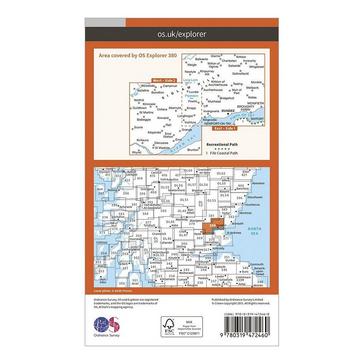 N/A Ordnance Survey Explorer Active 380 Dundee & Sidlaw Hills Map With Digital Version