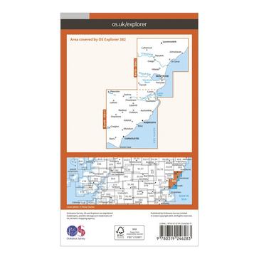 N/A Ordnance Survey Explorer 382 Arbroath, Montrose & Carnoustie Map With Digital Version