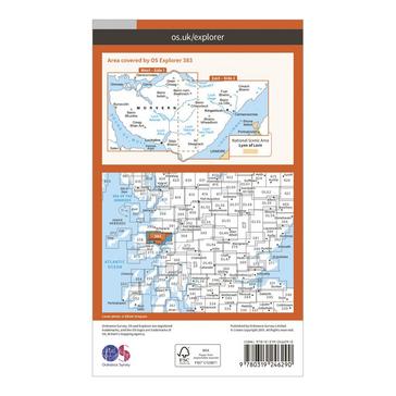 N/A Ordnance Survey Explorer 383 Movern & Lochaline Map With Digital Version