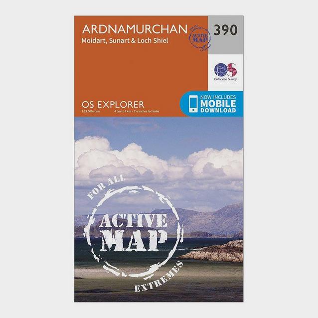 Orange Ordnance Survey Explorer 390 Ardnamurchan Map With Digital Version image 1