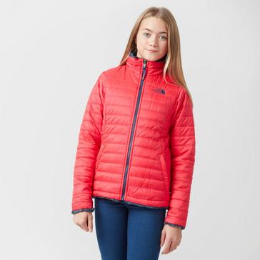 Pink The North Face Kids' Reversible Mossbud Jacket