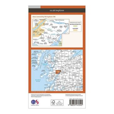 N/A Ordnance Survey Explorer Active 391 Ardgour & Strontian Map With Digital Version