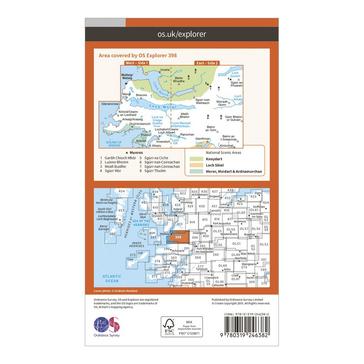 Orange Ordnance Survey Explorer 398 Loch Morar & Mallaig Map With Digital Version
