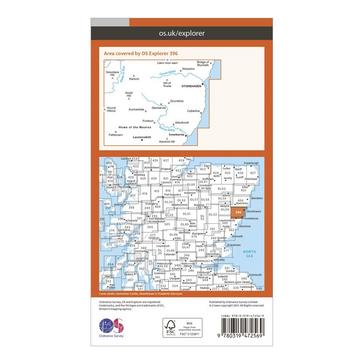 Orange Ordnance Survey Explorer Active 396 Stonehaven, Inverbervie & Laurencekirk Map With Digital Version